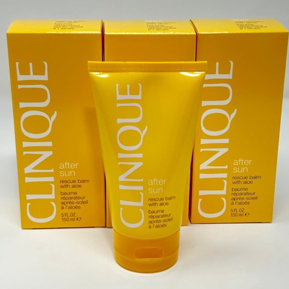3 pack of Clinique After Sun Rescue Balm with Aloe 5oz New in Box    Full Size - Picture 2 of 3